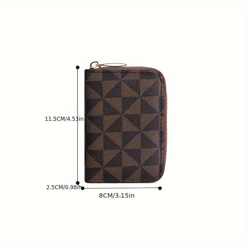 New Small Card Holder for Women and with Multiple Slots, Anti-Magnetic Coin Purse, Multifunctional Bank Card Zipper Case, Credit Card Bag, Mini Wallet, Key Chain
