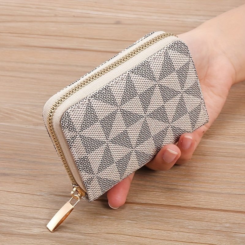 New Small Card Holder for Women and with Multiple Slots, Anti-Magnetic Coin Purse, Multifunctional Bank Card Zipper Case, Credit Card Bag, Mini Wallet, Key Chain