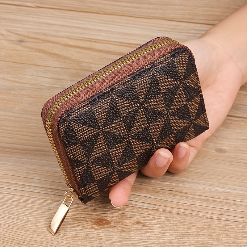 New Small Card Holder for Women and with Multiple Slots, Anti-Magnetic Coin Purse, Multifunctional Bank Card Zipper Case, Credit Card Bag, Mini Wallet, Key Chain